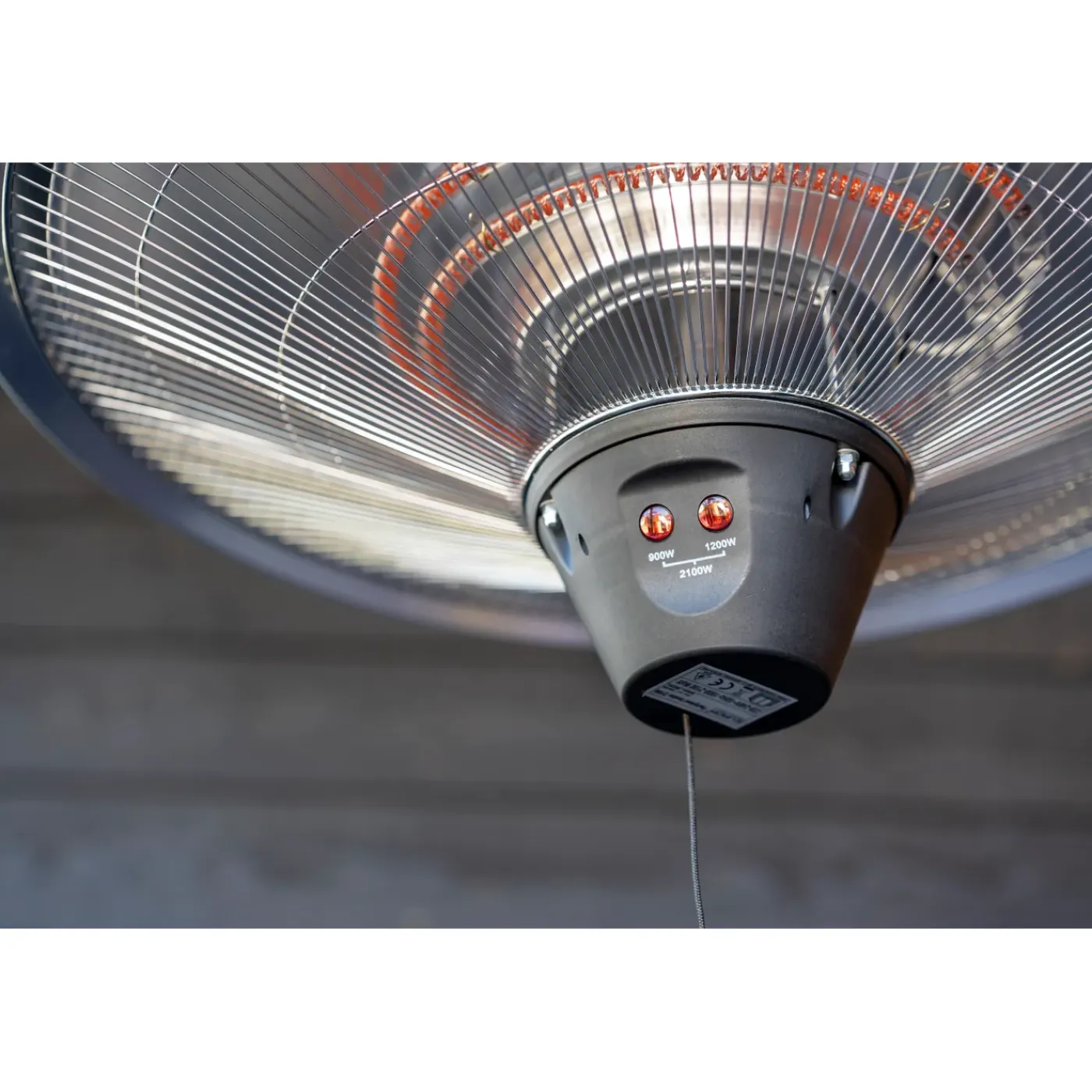 Eurom Terrasverwarmer Partytentheater 2100 - Hangend - 2100W - Zilver
