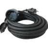 EUROM verlengsnoer zwart 10 meter