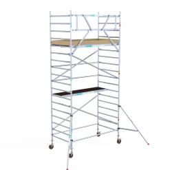 Euroscaffold basic rolsteiger – Professionele steiger 135x250 cm – 6,2 meter werkhoogte