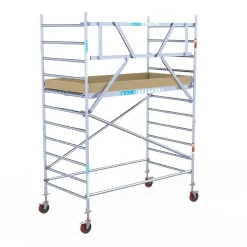 Euroscaffold basic rolsteiger – Professionele steiger 135x250 cm – 4,2 meter werkhoogte