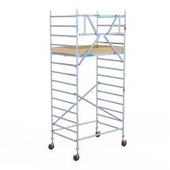 Euroscaffold basic rolsteiger – Professionele steiger 135x190 cm – 5,2 meter werkhoogte