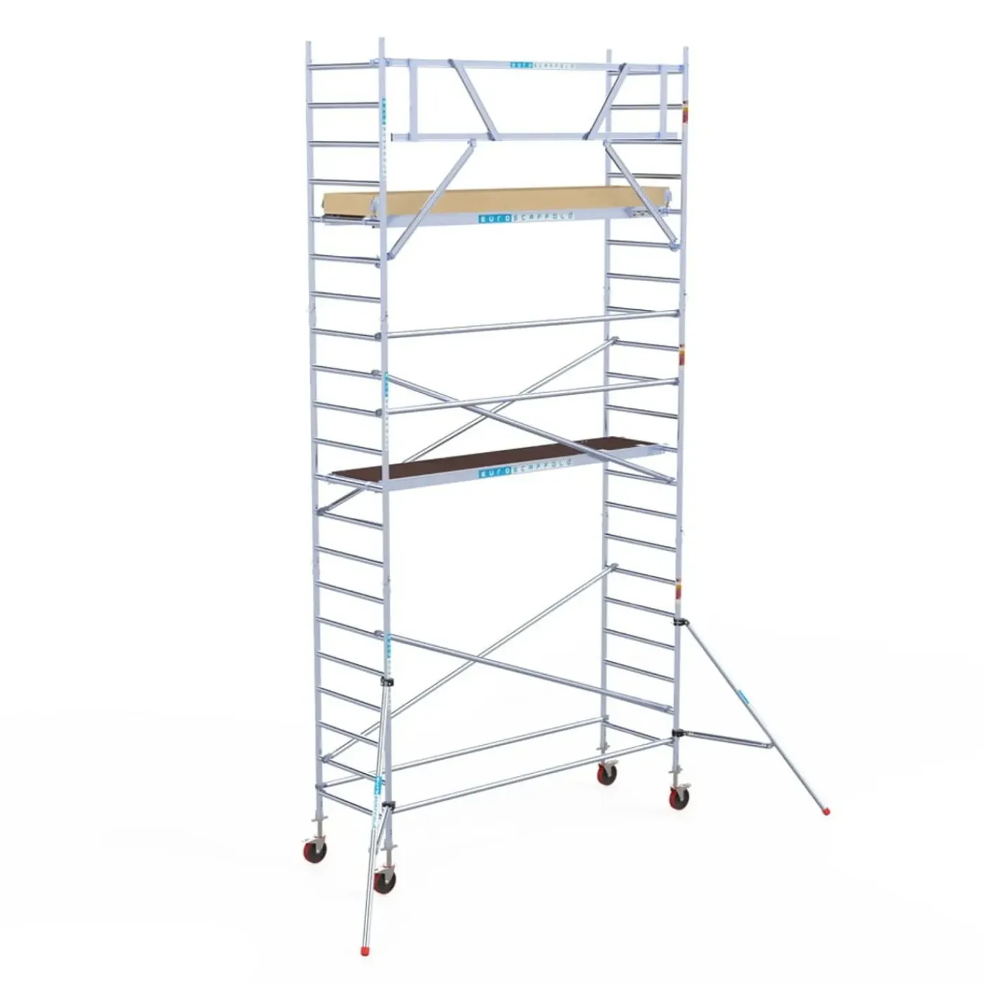 Euroscaffold basic rolsteiger – Professionele steiger 90x305 cm – 7,2 meter werkhoogte