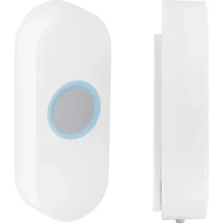 Exin gong - batterij - met beldrukker - wit