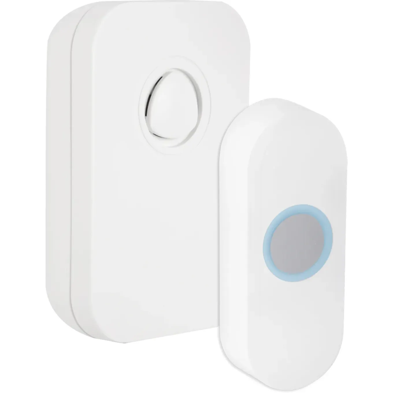 Exin gong - batterij - met beldrukker - wit