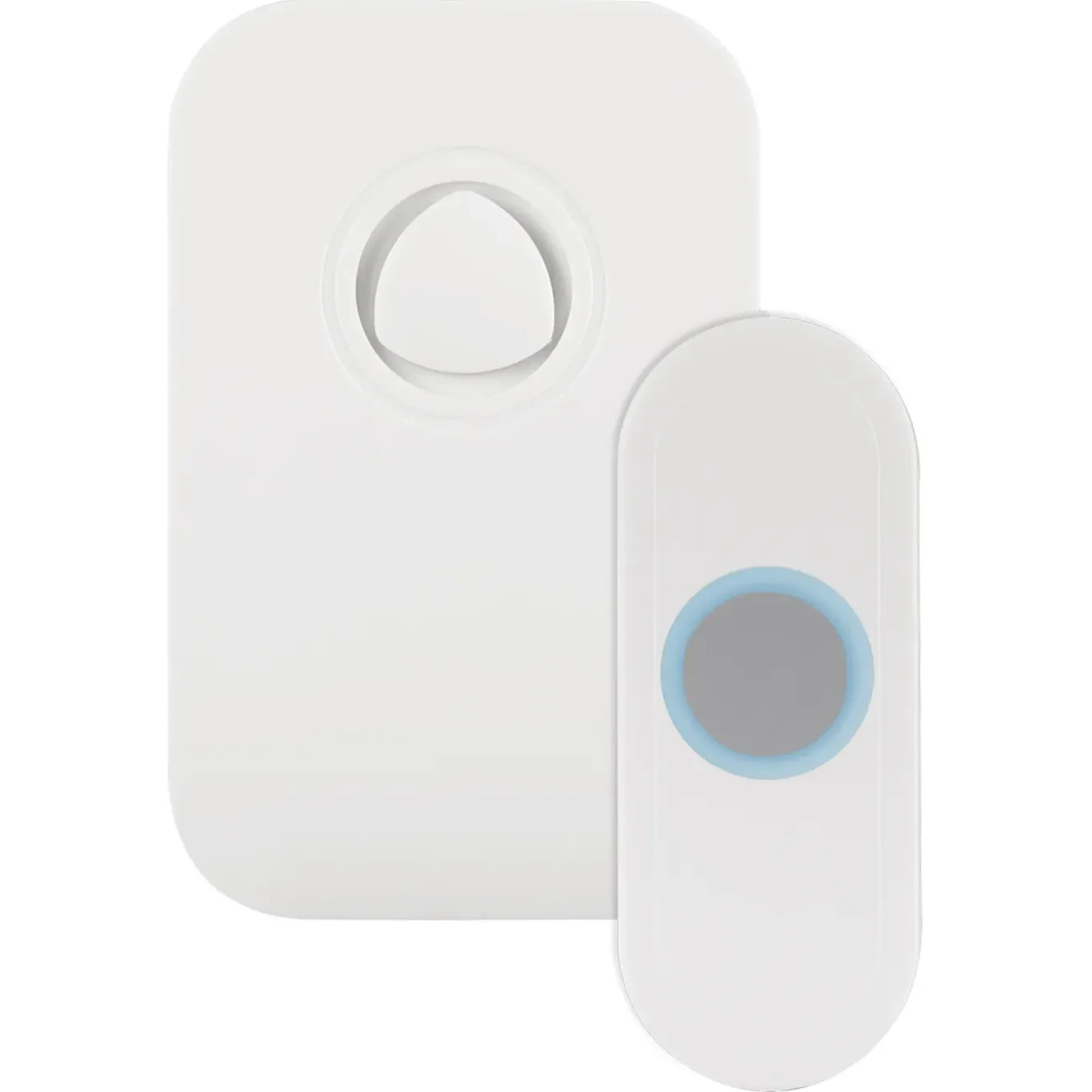 Exin gong - batterij - met beldrukker - wit