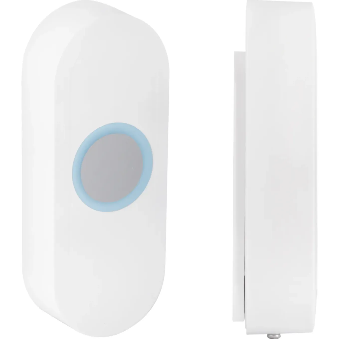 Exin gong - batterij - met beldrukker en licht - wit