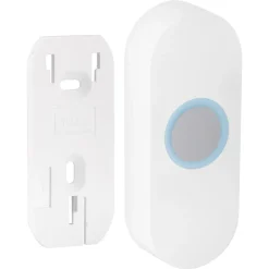 Exin gong - batterij - met beldrukker en licht - wit