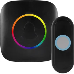 Exin gong - plugin - beldrukker - RGB licht - zwart