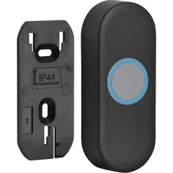 Exin gong - plugin - beldrukker - RGB licht - zwart