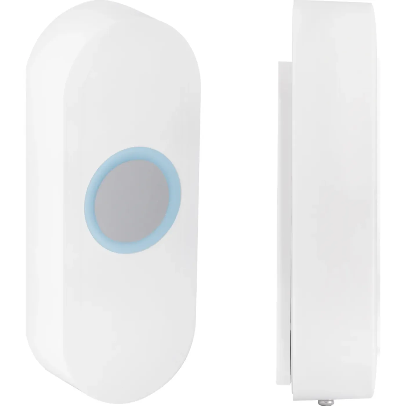 Exin gong set - batterij/plug-in - beldrukker - licht - wit