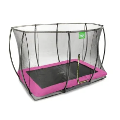 EXIT Toys Exit Silhouette Inground Trampoline 214x305cm Met Veiligheidsnet - Roze