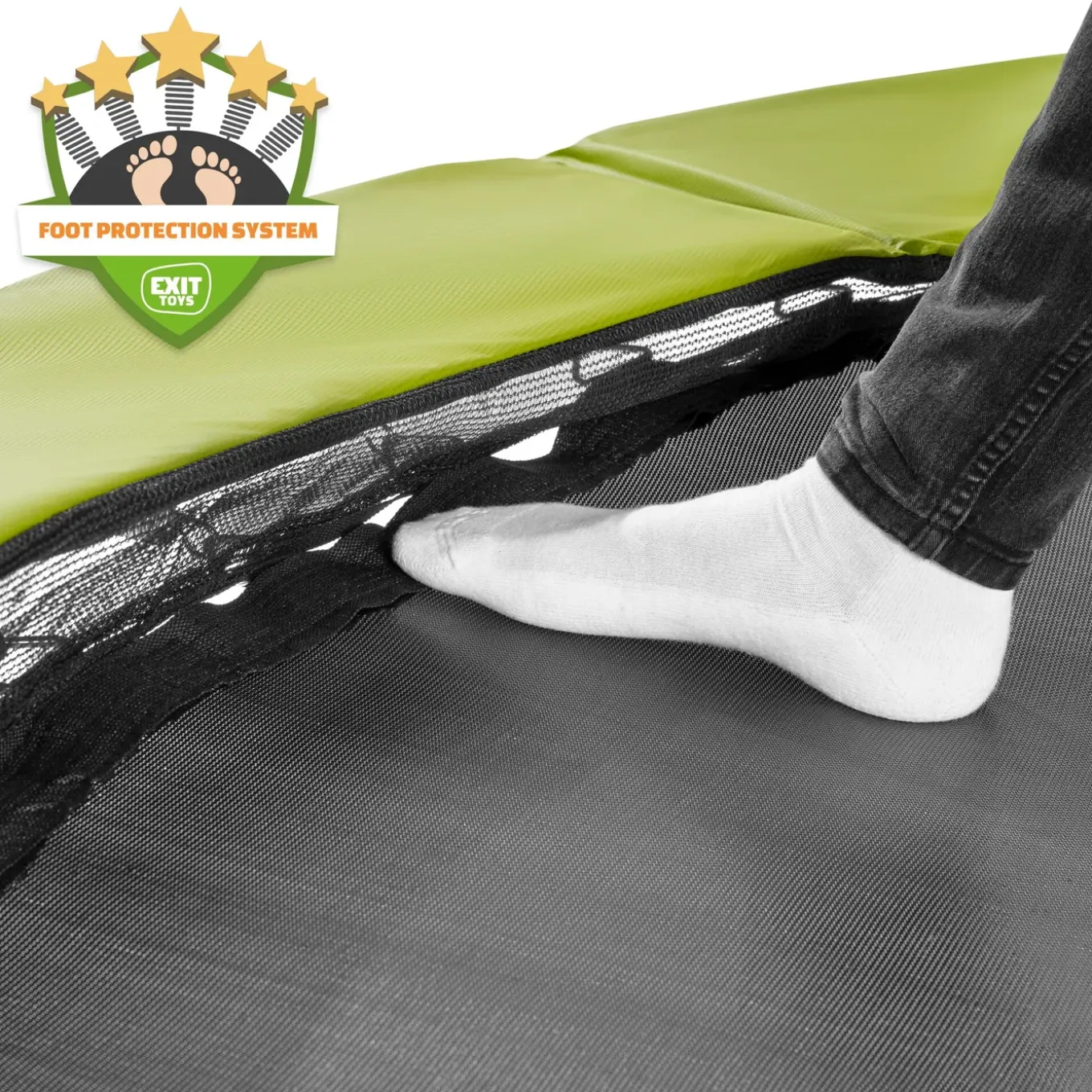 Exit Silhouette Inground Trampoline Ø183cm Met Veiligheidsnet - Groen