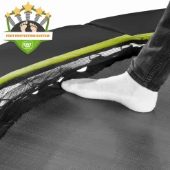 Exit Silhouette Inground Trampoline 214x305cm Met Veiligheidsnet - Zwart