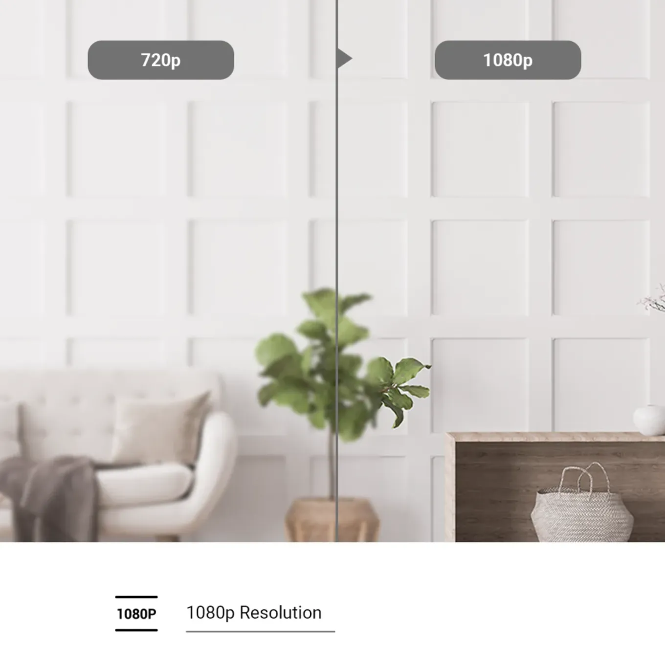 Ezviz beveiligingscamera voor binnen H6C FHD 360° IR-functie infraroodverlichting volgfunctie wit