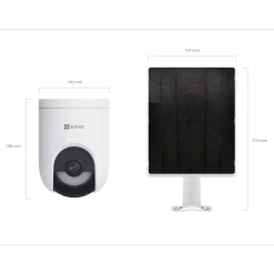 Ezviz HB8 Lite Kit 2K+ Beveiligingscamera voor Buiten - Op Batterij - 2K+