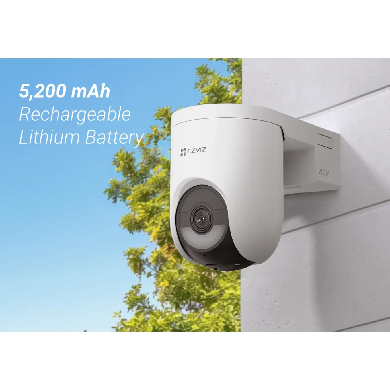 Ezviz HB8 Lite Kit 2K+ Beveiligingscamera voor Buiten - Op Batterij - 2K+