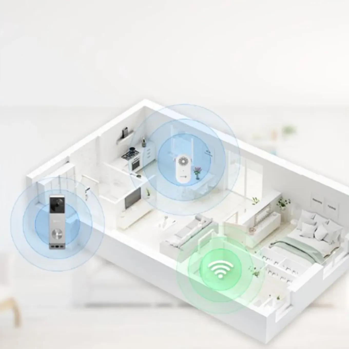 Ezviz Videodeurbel Ep3x Pro + Ch1 2k Voordeurset + Zonnepaneel + Wifi - Zwart