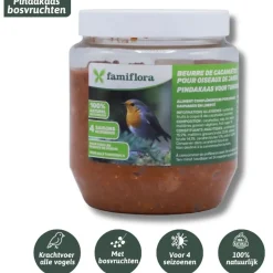 Famiflora Vogelpindakaas Fruit 12x350gr Bosvruchten + 12x350gr Appel