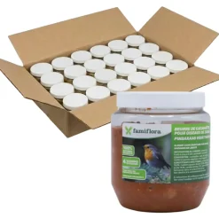 Famiflora Vogelpindakaas Voor Tuinvogels Bosvruchten 24x 350gr - Pindakaas Voor Vogels