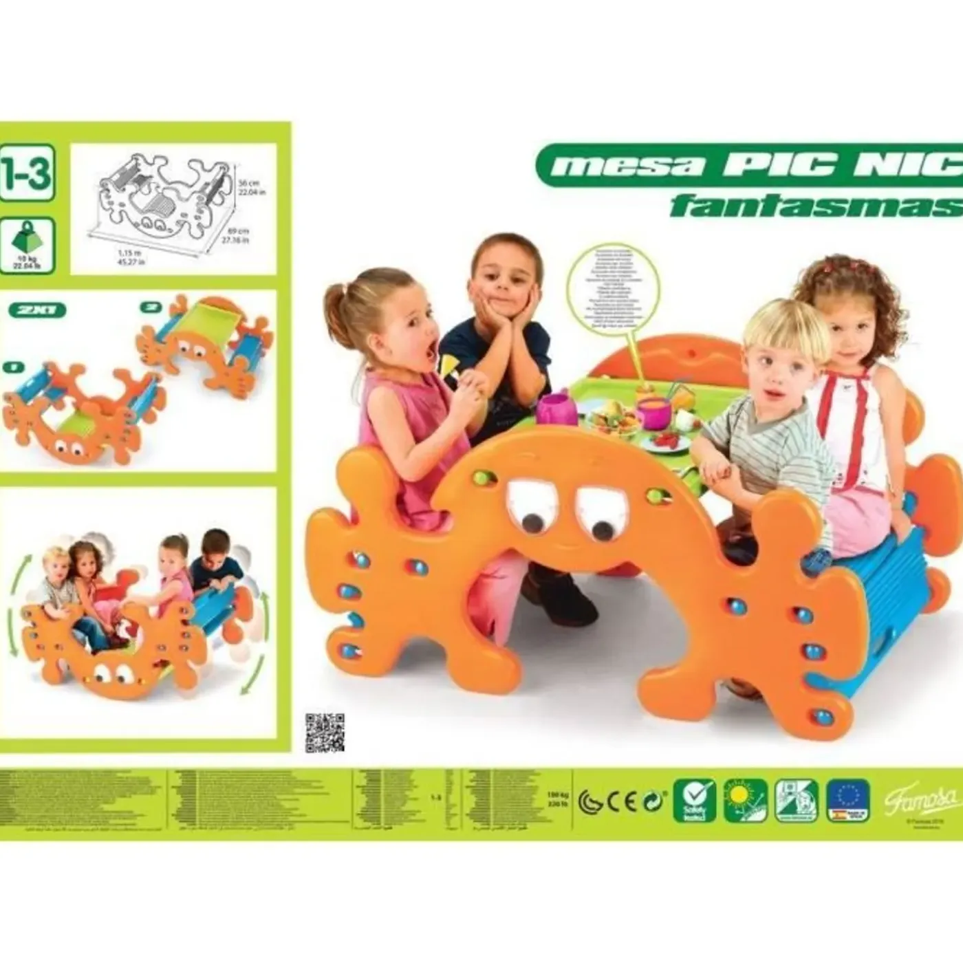Kinderen FEBER Omkeerbaar Schommeltafel Speelgoed