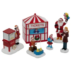Feeric Kerstdorp Accessoires - Miniatuur Figuurtjes - Kermis