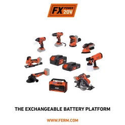 Ferm - Ax-power - Accu Radio - 20v - Bluetooth - Usb - Excl. Accu & Lader