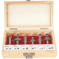 Ferm Bovenfrees - 1300w - Led Verlichting - 6-delige Freesset