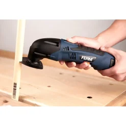 Ferm - Multitool – Oscillerend – 12v Li-ion – 1.5ah – 8 Accessoires