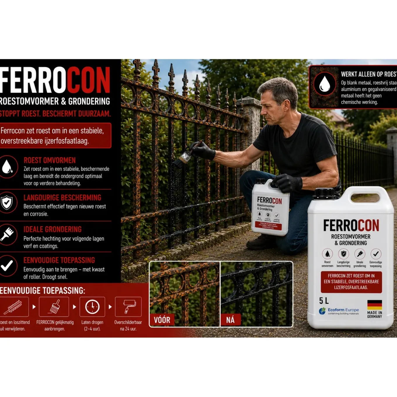 Ferrocon - Ontroester Roestomvormer - 5 Liter