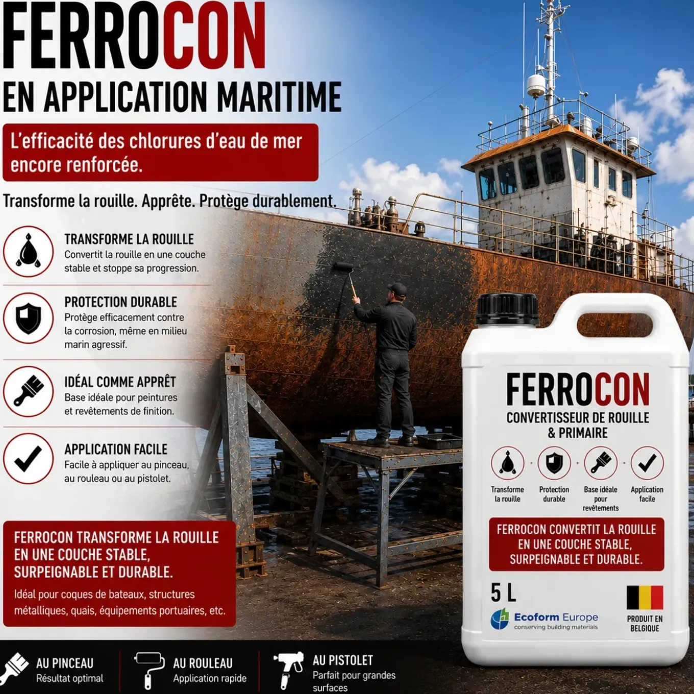 Ferrocon - Ontroester Roestomvormer - 5 Liter