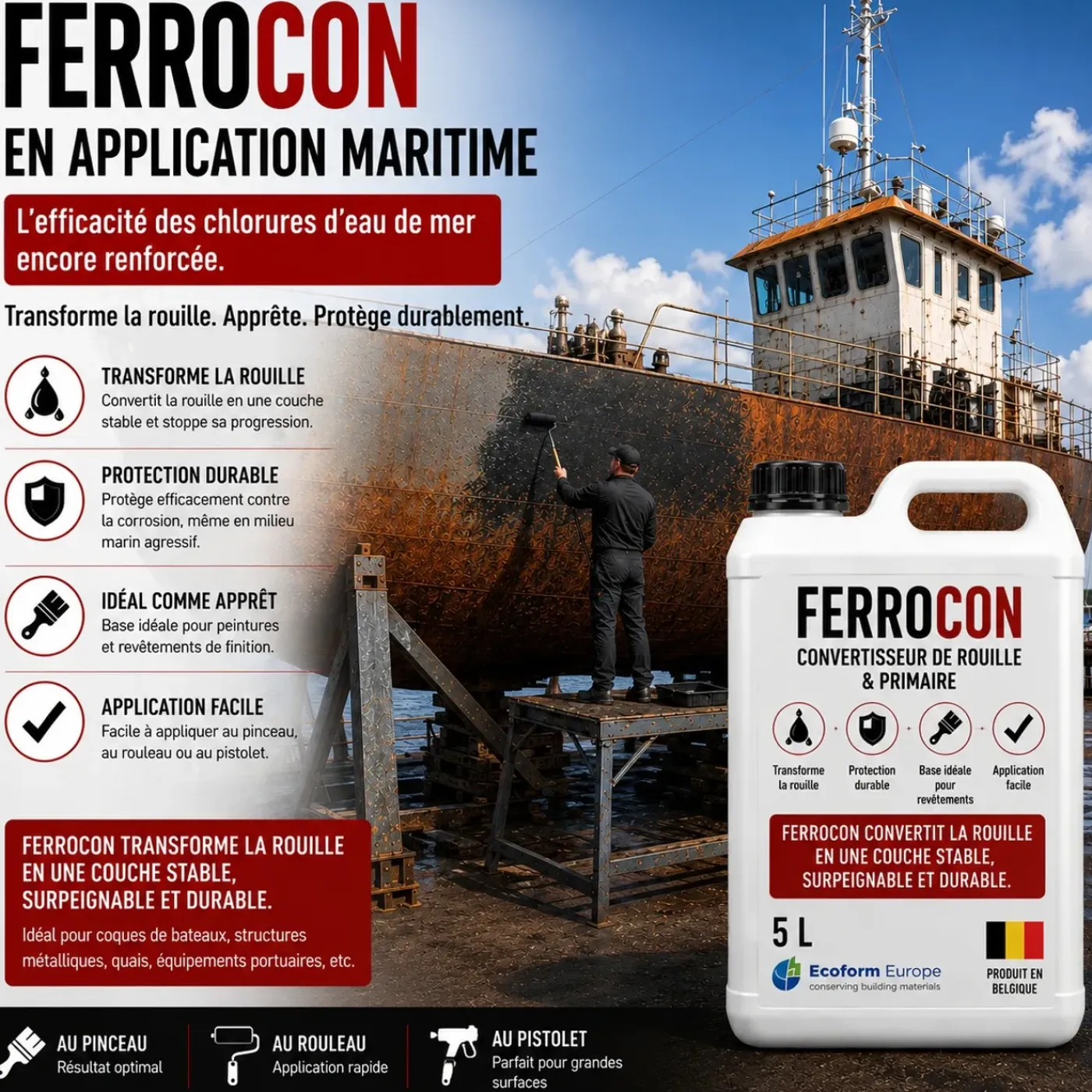 Ferrocon - Ontroester Roestomvormer - 1 Liter