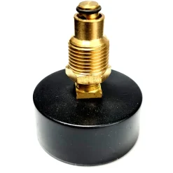 Ferro 63mm 0-6 BAR 0-120C thermo drukmeter achterzijde G1/2