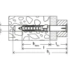 Fischer constructieplug SXR nylon - diam. 6x60mm - 8 stuks