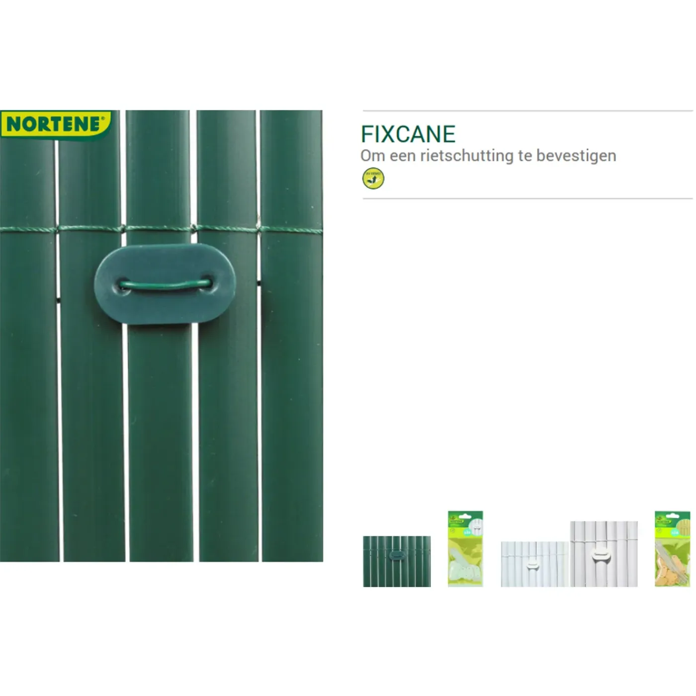 Nortene Fixatie schutting Fixcane grijs - 26 stuks