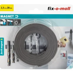 Fix-O-Moll Magneetband - Zelfklevend - Ferriet - 2500x20mm