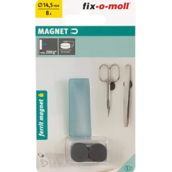Fix-O-Moll Magneet - Schijf - Ferriet - 14,5x4mm - 8 Stuks