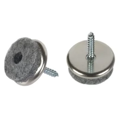 Fix-O-Moll Meubelglijder Parketglijders - Schroefbaar - Vilt - diam. 24mm - Rond - 16 stuks