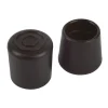 Fix-O-Moll Stoelpootdop - Antislip - Rond Rubber Zwart - diam. 22mm - 4 Stuks