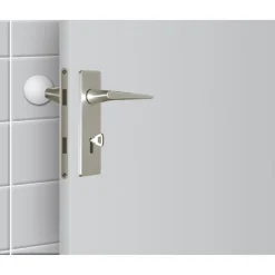 Fix-O-Moll stootdop - zelfklevend - wit - rubber - 40mm - 2 stuks