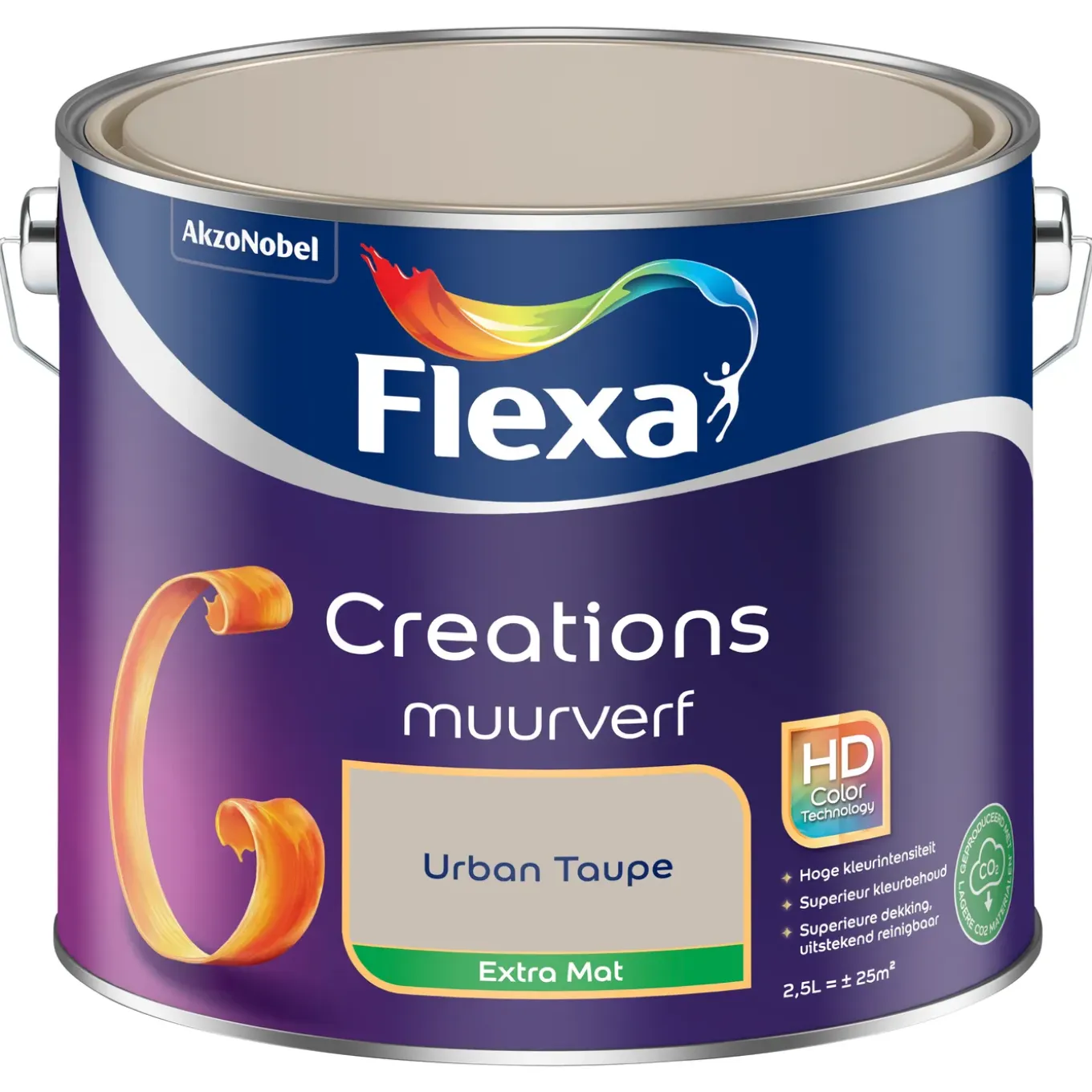 Flexa Creations Muurverf - Extra Mat - Urban Taupe - 2,5L