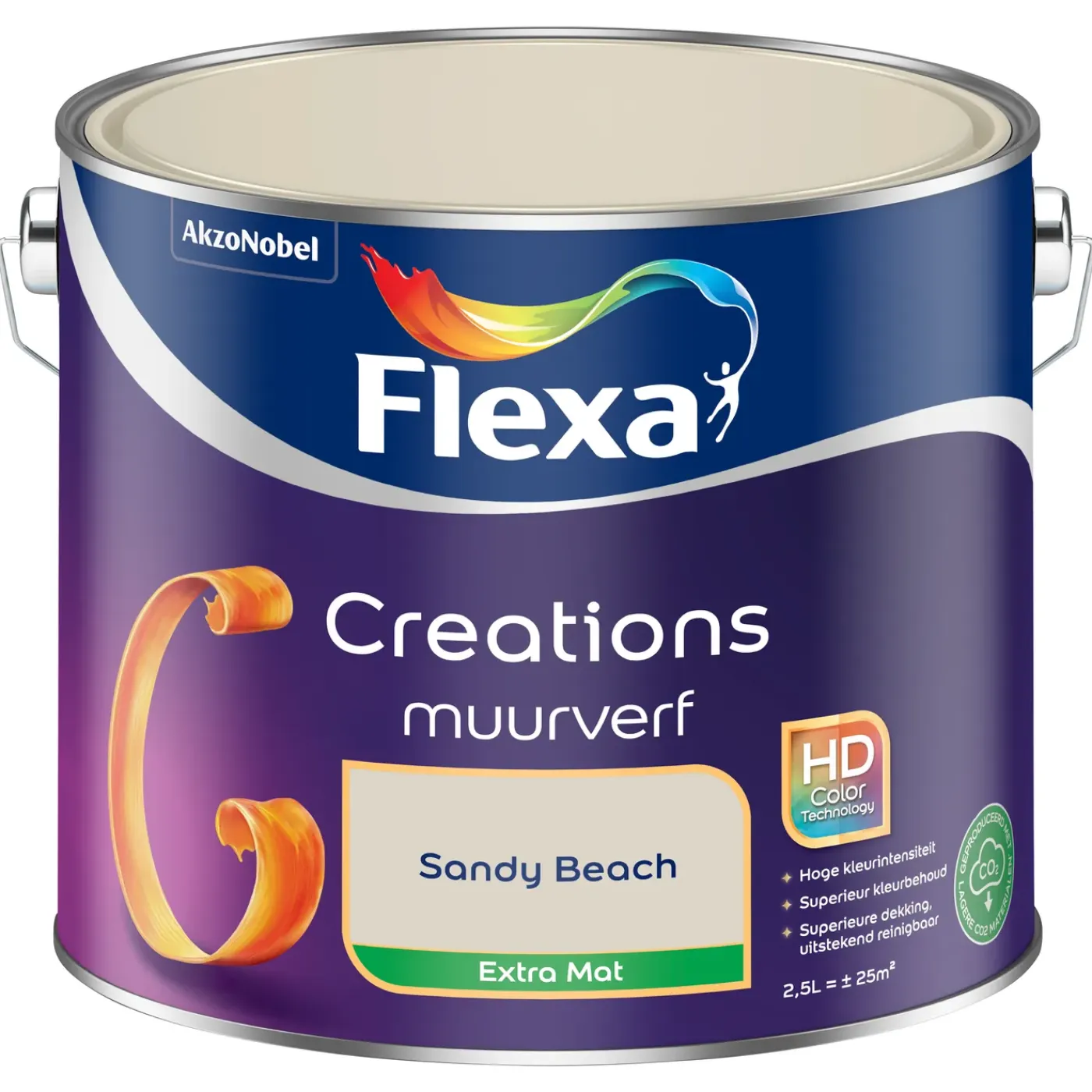 Flexa Creations Muurverf - Extra Mat - Sandy Beach - 2,5L