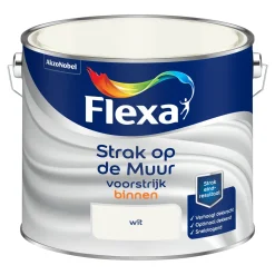 Flexa Strak Op de Muur Primer - Muur en Plafond - Wit - 2,5L
