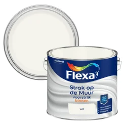 Flexa Strak Op de Muur Primer - Muur en Plafond - Wit - 2,5L