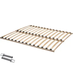 Flex Basic Dubbele Lattenbodem - Bedbodem Van 180x200cm Met Middenpoten - Beukenhout