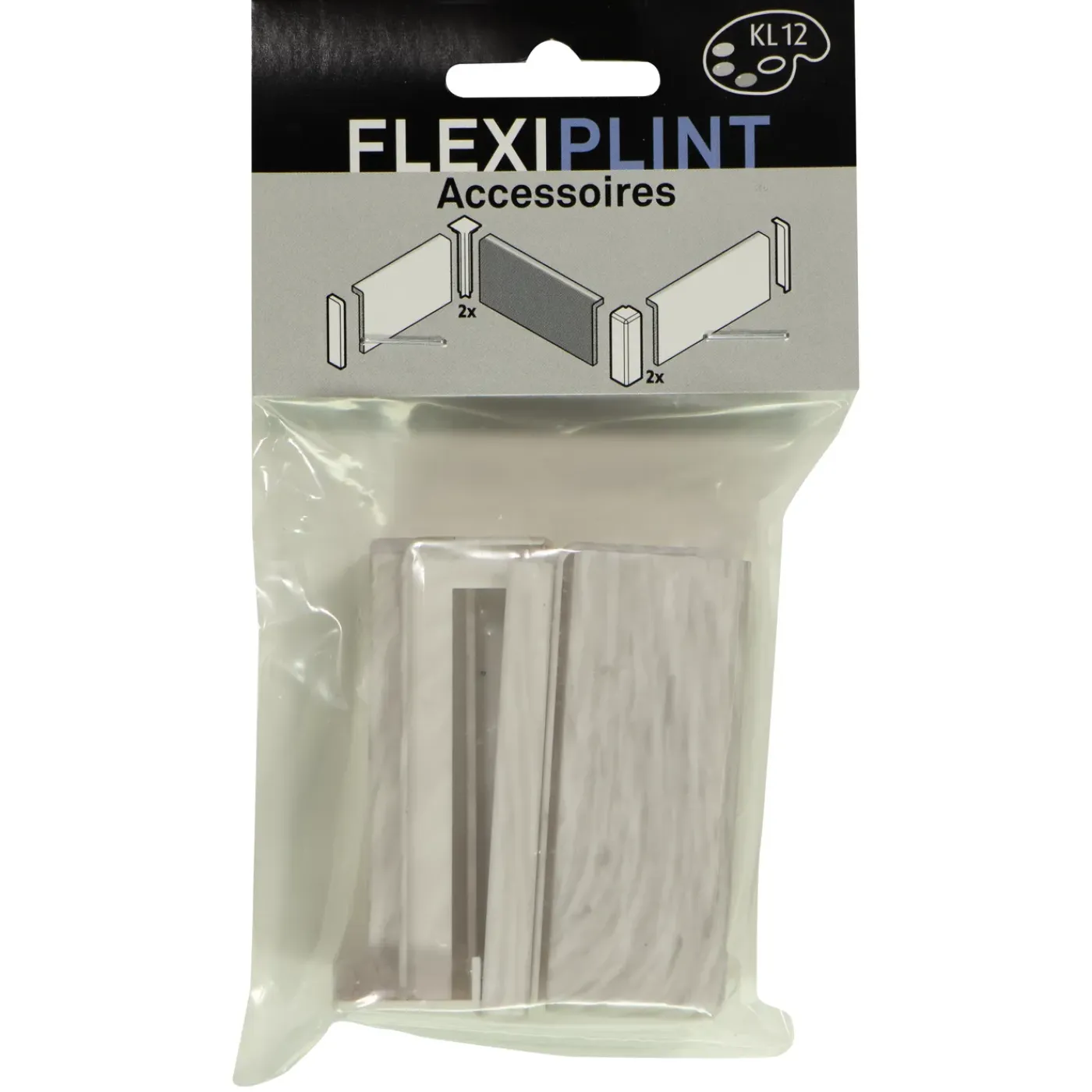 Overig Flexi Plintaccessoire Set KL12 - Kunststof - Lichtgrijs Eik - 6 stuks