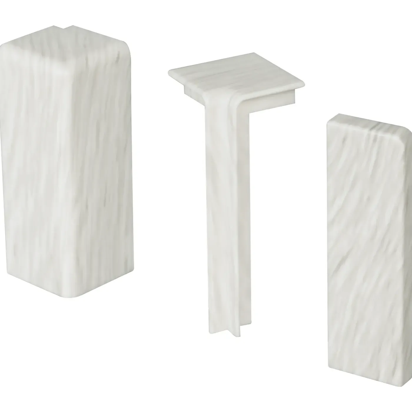 Overig Flexi Plintaccessoire Set KL12 - Kunststof - Lichtgrijs Eik - 6 stuks
