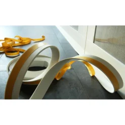 Flexplint - Flexibele PVC Plakplint - Wit (9016) - 5 meter