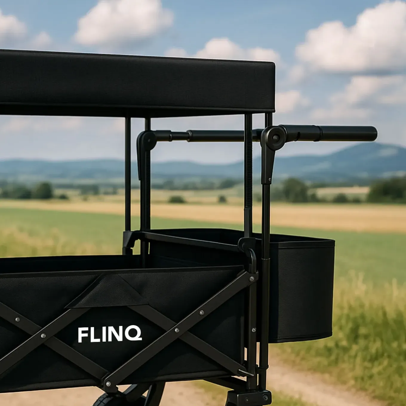Flinq Bolderkar Met Dak - 100kg