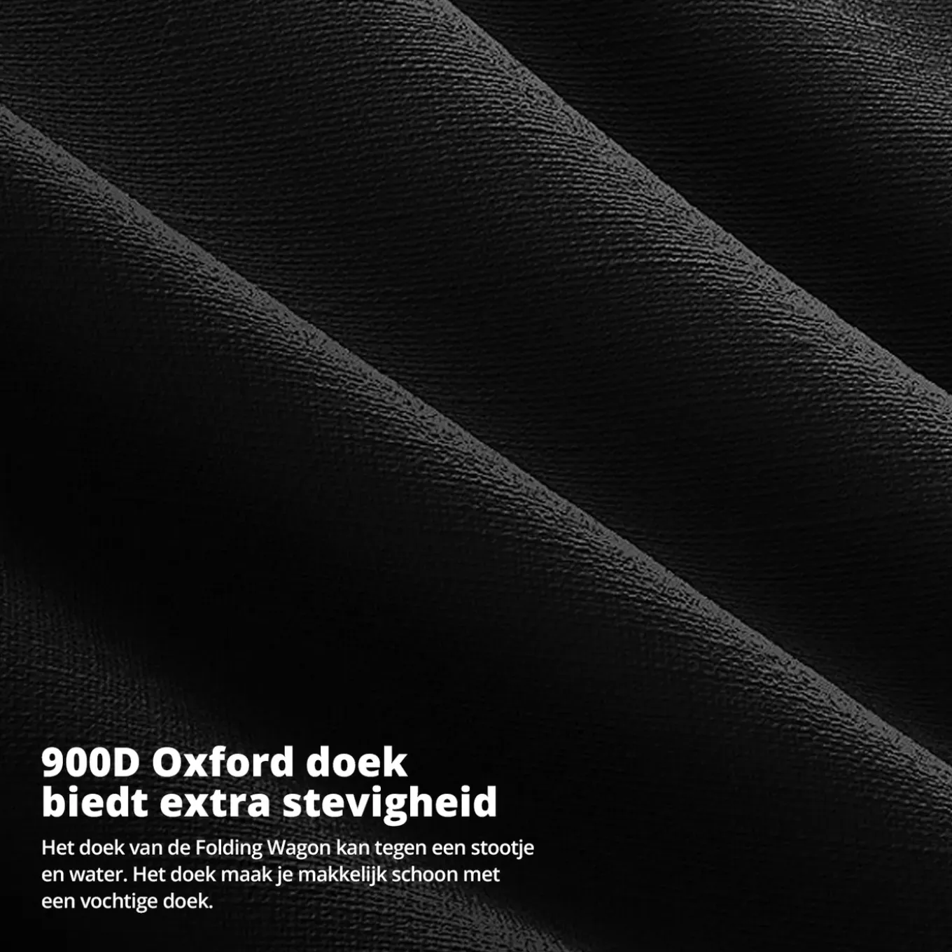 FlinQ Bolderkar - Opvouwbaar - Draaibare wielen - 100KG Draagkracht - 100L - Zwart
