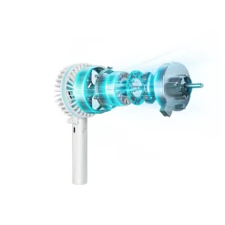 FlinQ Draagbare Handventilator - Oplaadbaar - Vijf windsnelheden - Wit